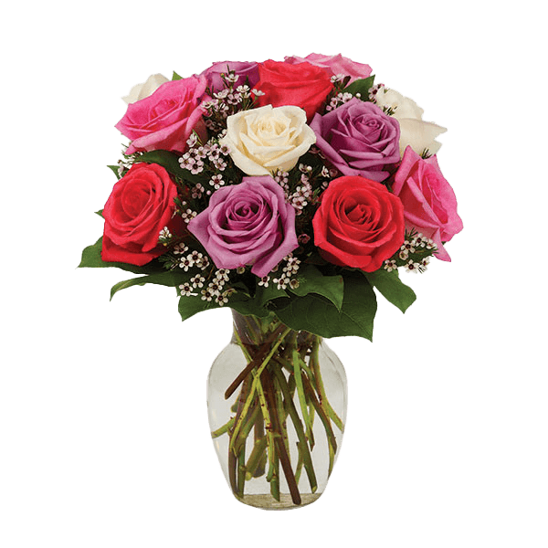 Image of Assorted Roses - Pastel