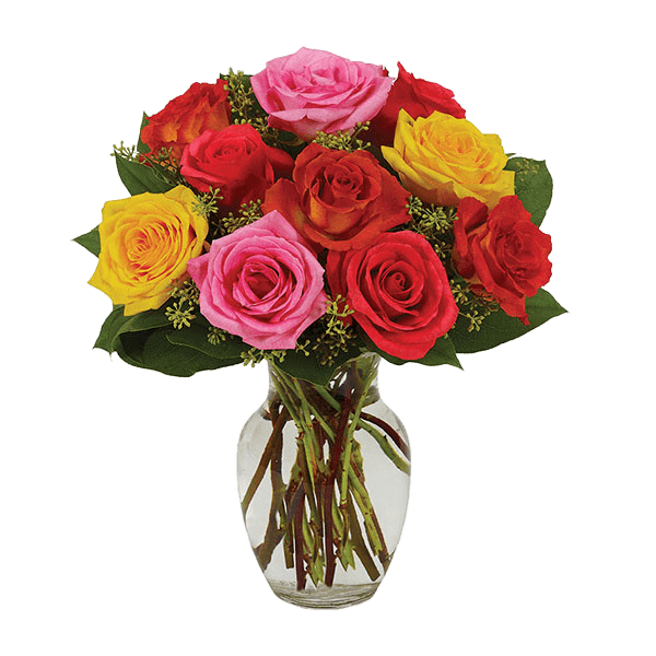 Image of Assorted Roses - Bright
