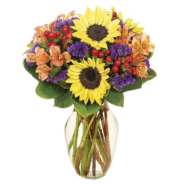 Image of Fall Sunflower Brilliance Bouquet